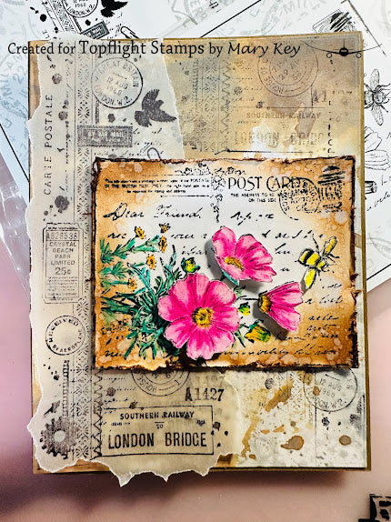 Crafty Individuals - Unmounted Rubber Stamp - 302 - Floral